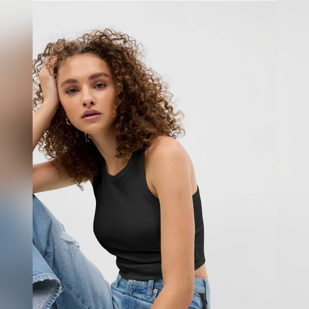 PROJECT GAP Cropped Rib Tank Top